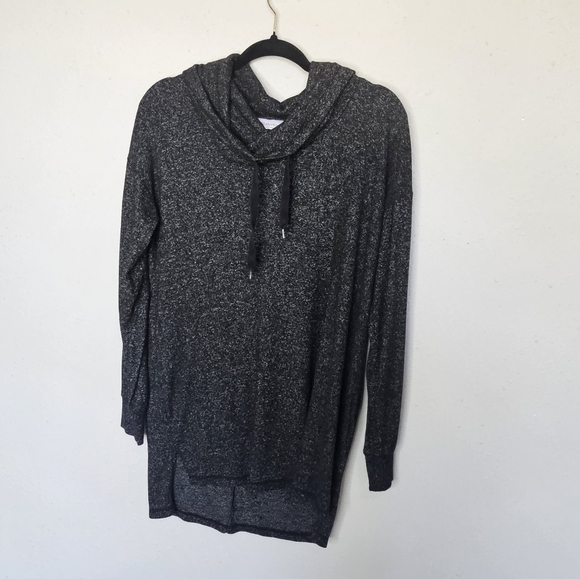 Motherhood Maternity Brushed Hacci Cowl Neck Hi‎ Lo Sweater Gray Size S Small - Picture 1 of 15